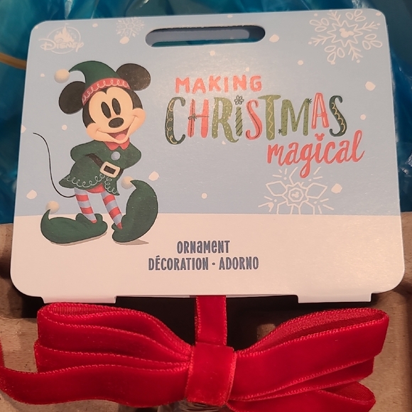 Disney Red and Green Holiday Ornament - Picture 2 of 4